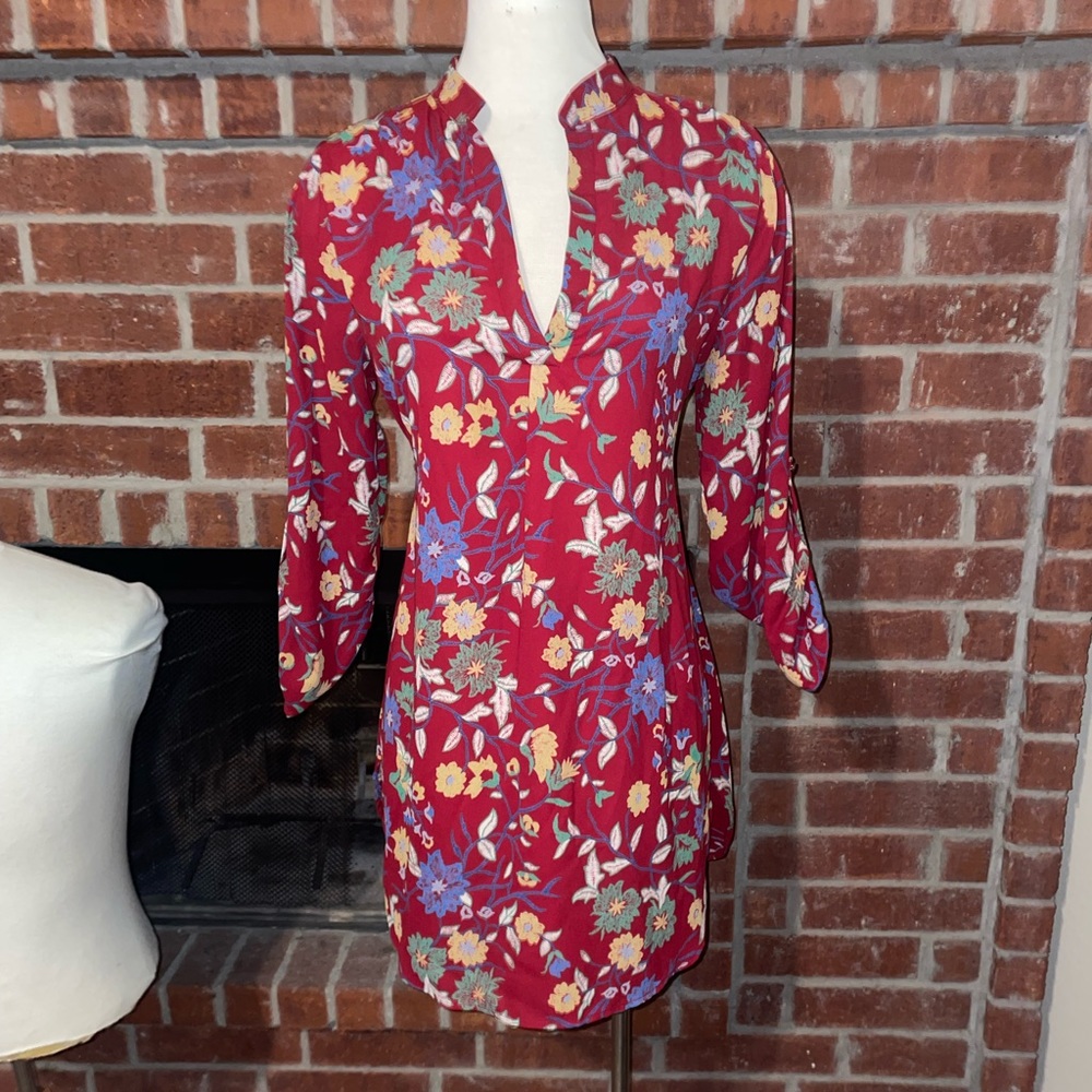 Hello Miz Maternity Tunic Size M Maroon
